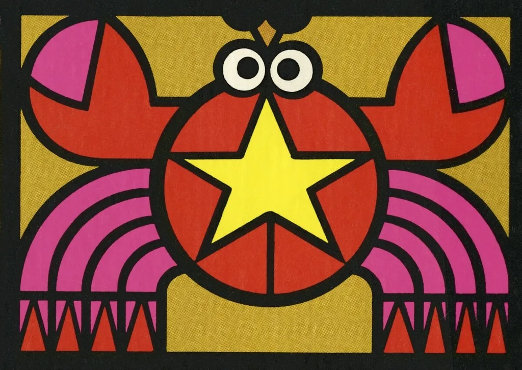 A graphic depiction of the Cancer star sign