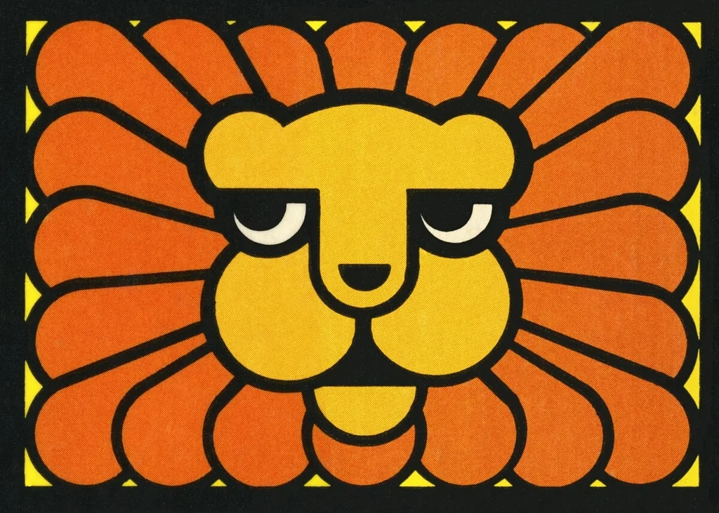 A graphic depiction of a Leo star sign