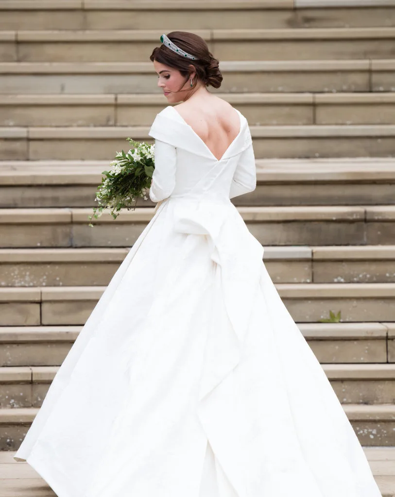 Princess Eugenie of York at her wedding with Jack Brooksbank