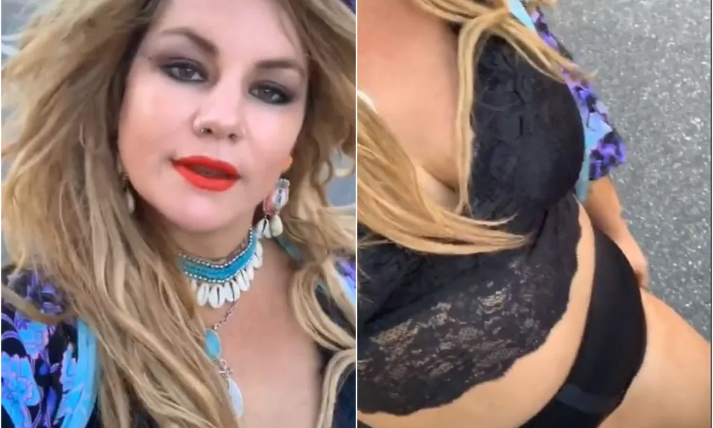 Constance Hall attends her tour in her underwear on Dec 2 because she's