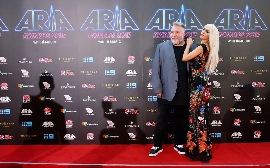 Kyle Sandilands and Imogen Anthony at the 2017 ARIA Awards