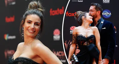 Home and Away’s Ada Nicodemou in loved up red carpet display