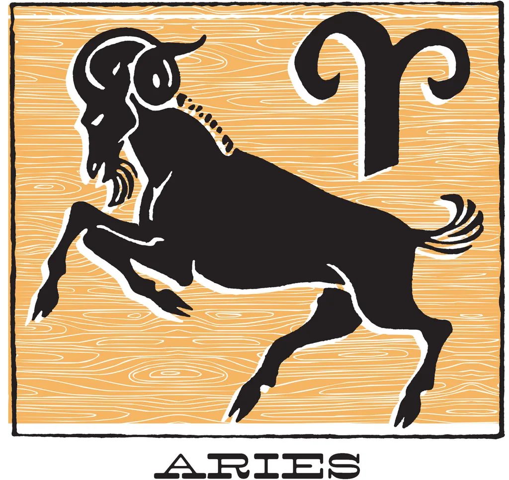 A graphic depicting a shadow of an Aries ram