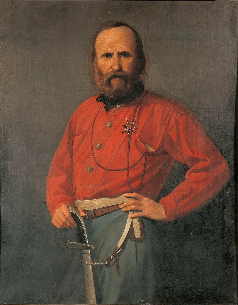 A vintage illustration of Giuseppe Garibaldi