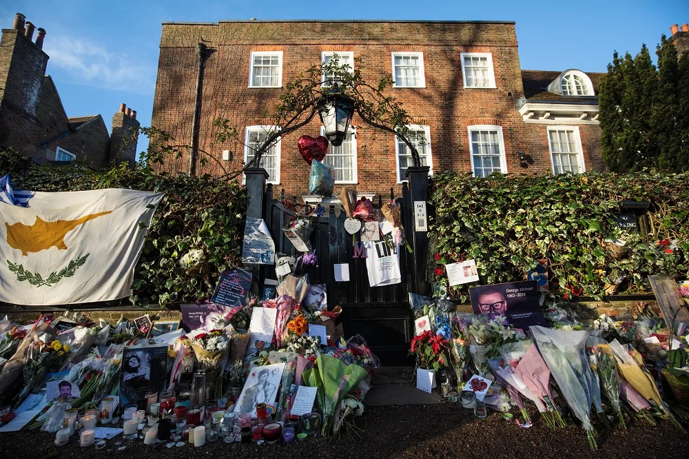 George Michael flowers.