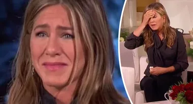 Jennifer Aniston breaks down in tears on Ellen show