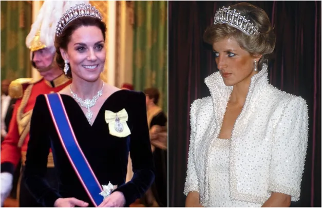 Kate Middleton wears Princess Diana's tiara for Queen's Diplomatic Reception at Buckingham Palace