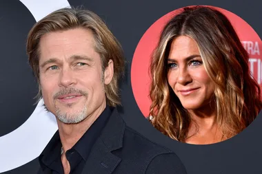 Jennifer Aniston REUNITES with Brad Pitt at her A-list Christmas party