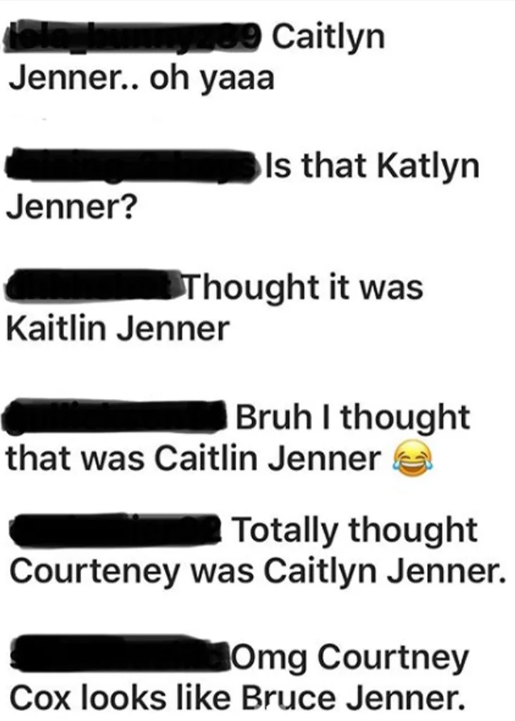 Courteney Cox Caitlyn Jenner