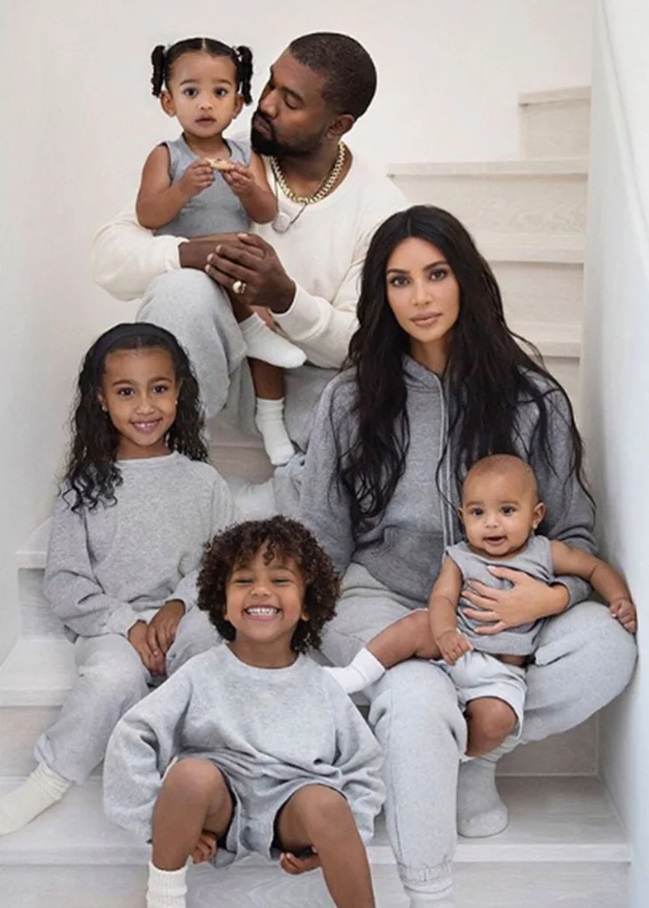 Kim Kardashian West family photo Christmas