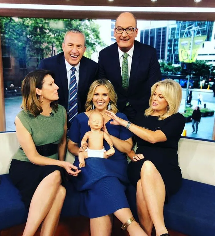 Edwina and her Sunrise hosts