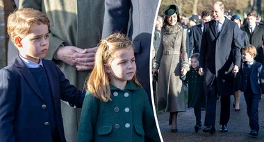 Prince George and Princess Charlotte steal the show during adorable Christmas debut