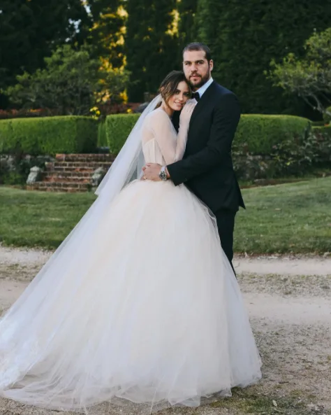 Jesinta and Buddy Franklin as newlyweds