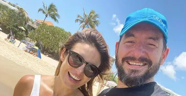 Ada Nicodemou shows off her incredible figure in lace up bikini