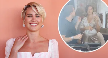 Heavily pregnant Jesinta Franklin flaunts baby bump