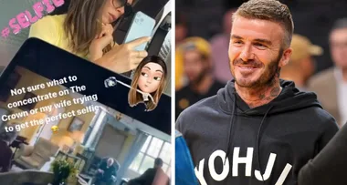David Beckham secretly films wife Victoria as she attempts to take selfie