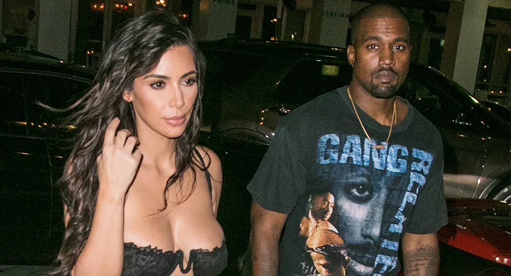 Kim and Kanye out togethr