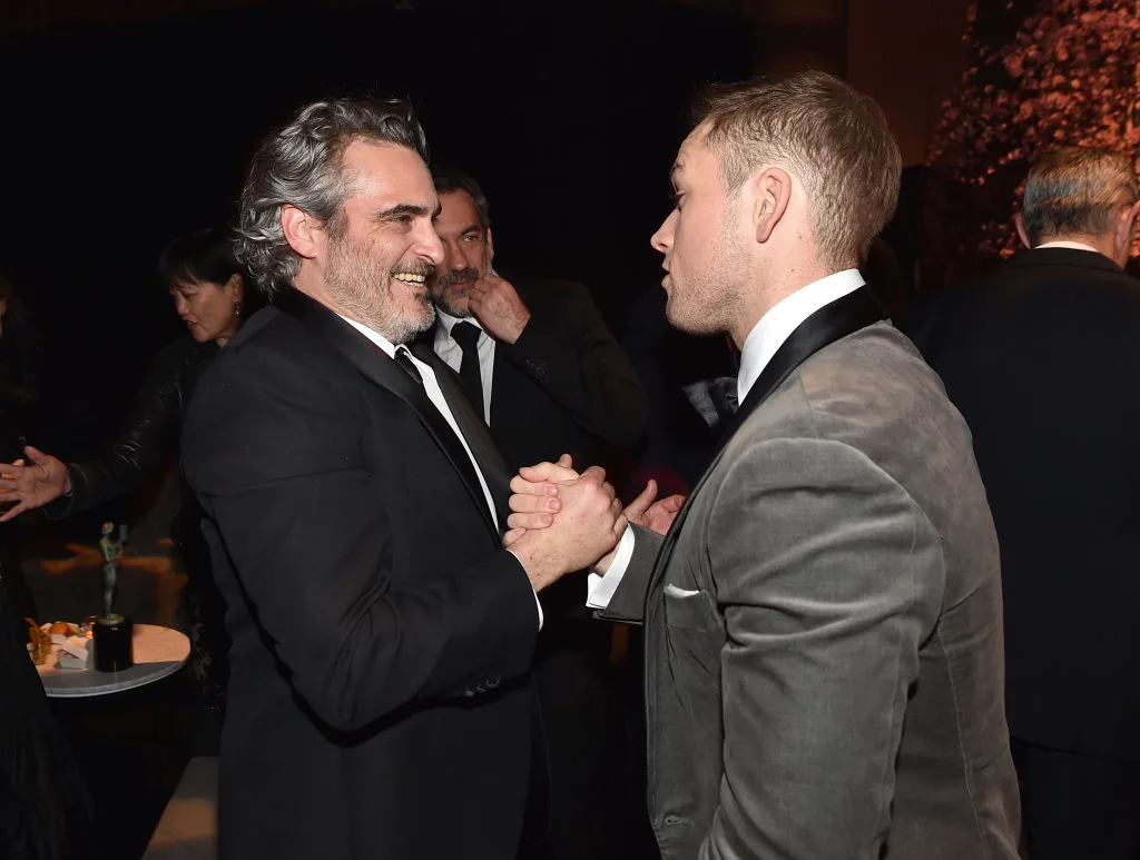 Joaquin Phoenix and Taron Egerton