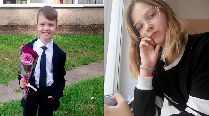 The children concerned are Ivan (Vanya), left, and Darya (Dasha), right