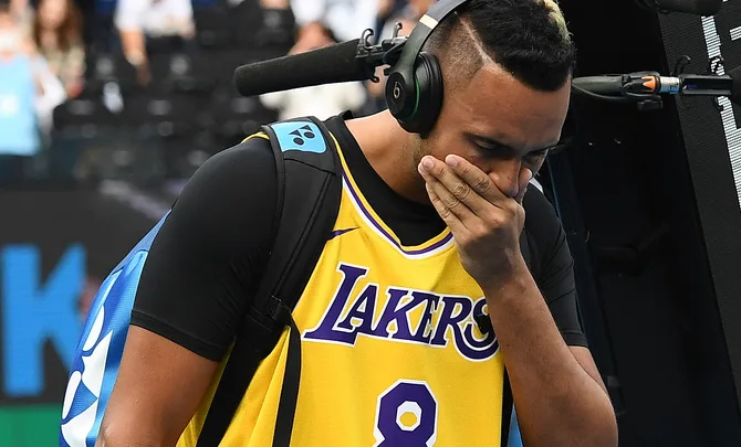 Nick Kyrgios pays touching tribute to Kobe Bryant at Australian Open