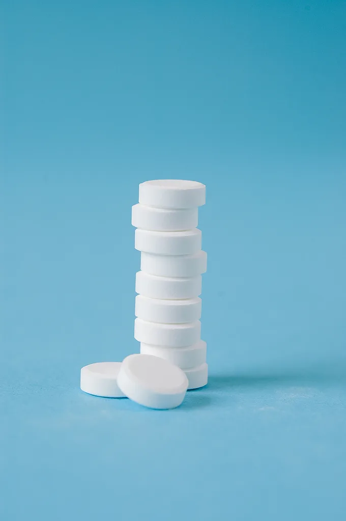 Tablets stacked