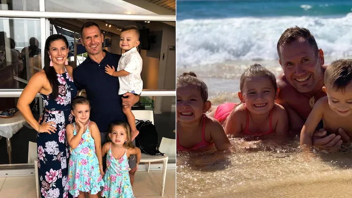 Rowan Baxter and his family