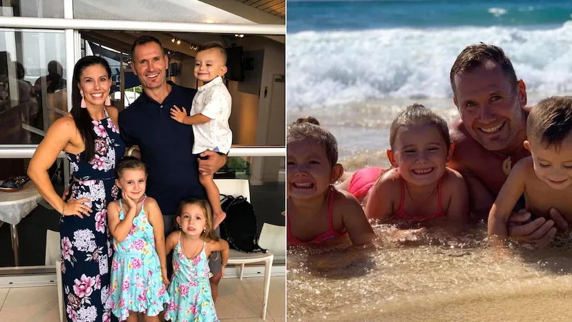 Rowan Baxter and his family