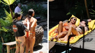 MAFS’ Natasha Spencer and Tash Herz pictured in bikinis by the pool