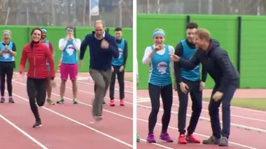 Duchess Kate takes on Prince Harry and William in Royal relay