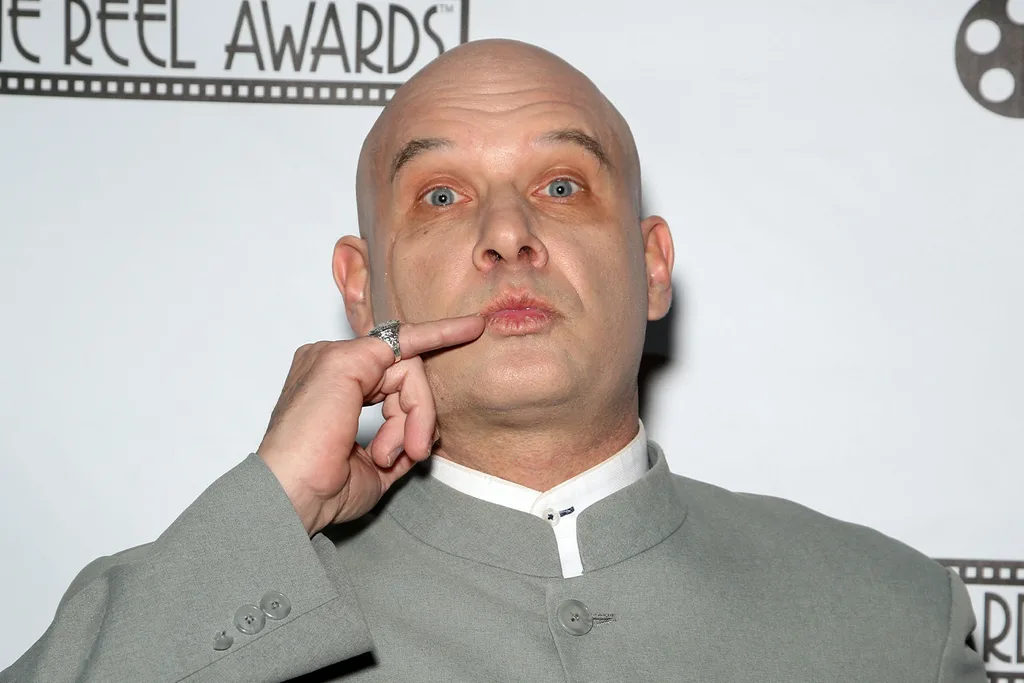 Stephan Zmijak dressed as the character Dr. Evil, from