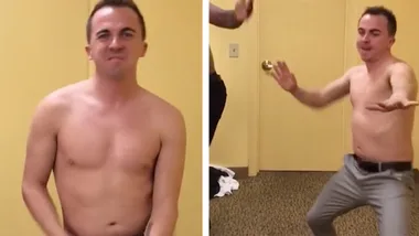Frankie Muniz gives his best Magic Mike performance