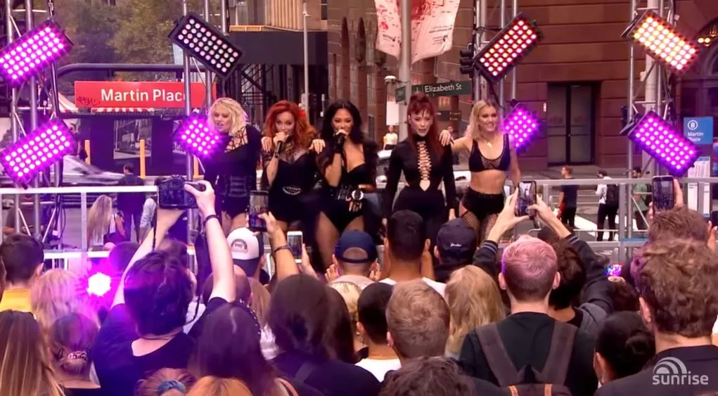 The Pussycat Dolls perform on Sunrise