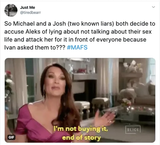 Twitter erupted over MAFS' cast bullying Aleks