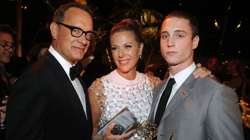 Chet Hanks with Tom Hanks and Rita Wilson