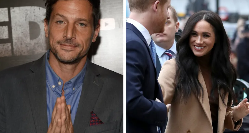 Simon Rex and Meghan Markle