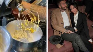 David Beckham accuses Victoria of farting whilst making cake