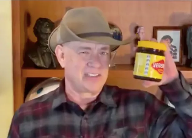 The actor, who said he and his wife Rita Wilson are now &ldquo;doing fine&rdquo;, threw to questions from &lsquo;audience members&rsquo; which were actually just himself in costumes.