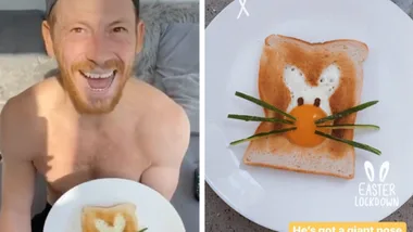 Stacey Solomon makes ADORABLE bunny shaped breakfast for family