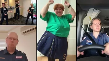 Magda Szubanski’s Covid-19 dance video with healthcare workers