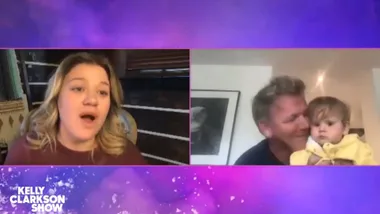 Gordon Ramsay’s son gatecrashes his interview with Kelly Clarkson