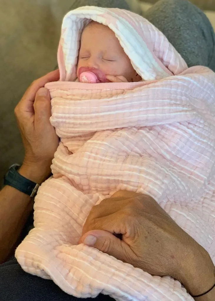 Jasmine and Karl baby Harper