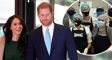 Meghan and Harry step out to help volunteers at food charity