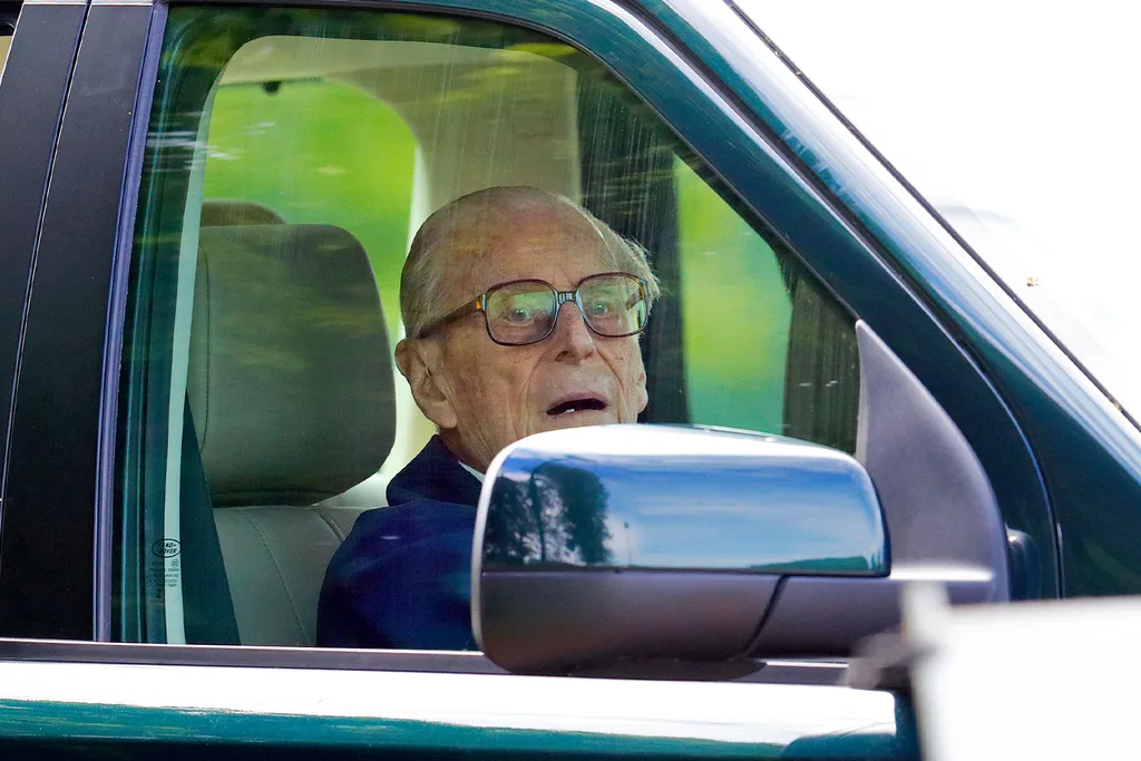 Prince Philip driving