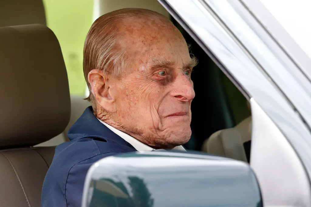 Prince Philip driving