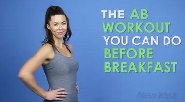 Watch! The speedy ab workout you can do before breakfast