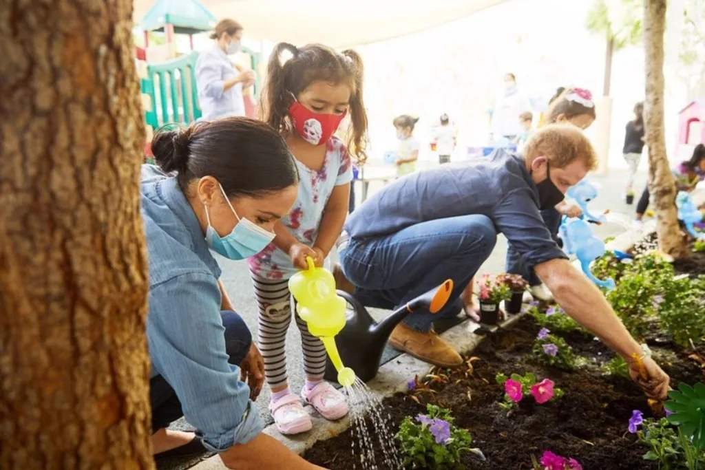 Meghan harry gardening