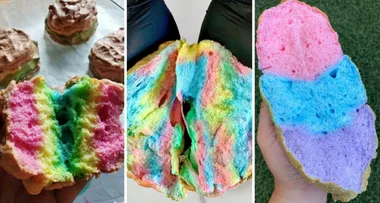 REVEALED: The easy hack to make the most magical rainbow cloud bread