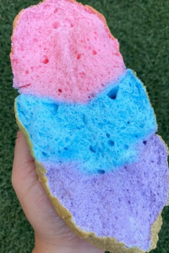 Rainbow cloud bread