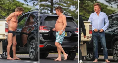 IN PICS: Dickie strips off!