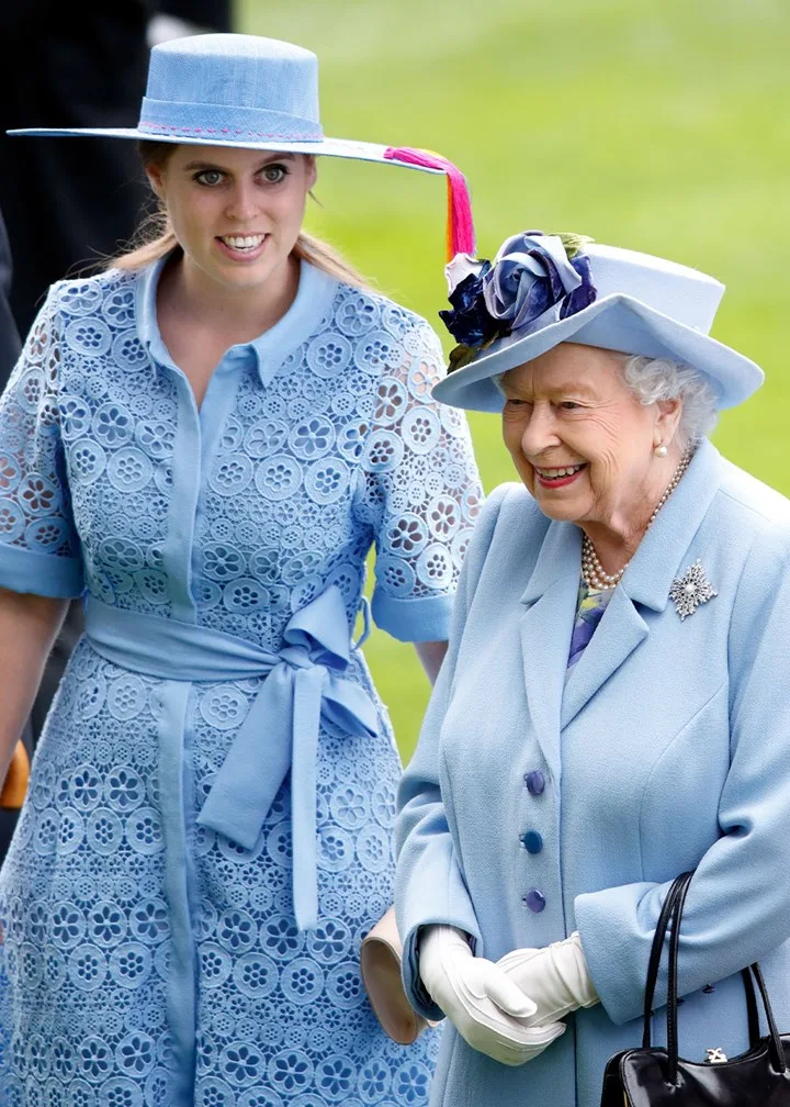 Princess Beatrice and the Queen.